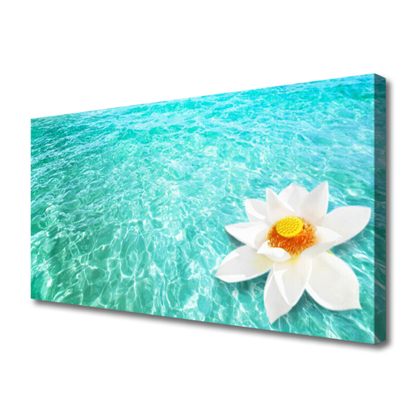 Quadro su tela Arte del fiore d'acqua