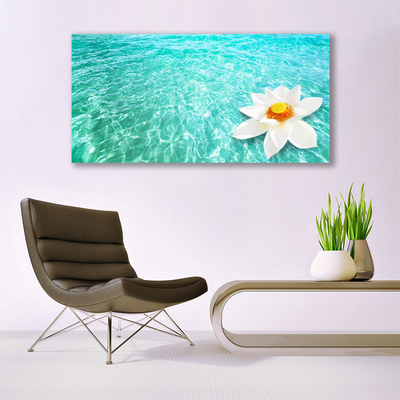 Quadro su tela Arte del fiore d'acqua