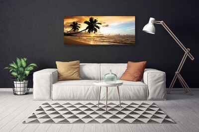 Quadro su tela Paesaggio della spiaggia delle palme