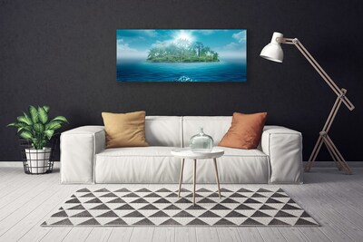 Quadro su tela Isola del paesaggio marino