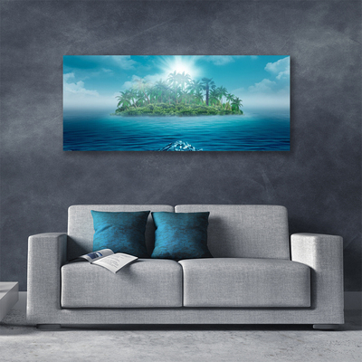 Quadro su tela Isola del paesaggio marino