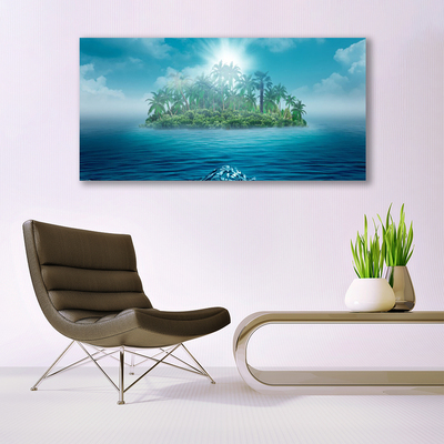 Quadro su tela Isola del paesaggio marino