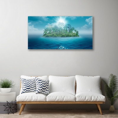 Quadro su tela Isola del paesaggio marino