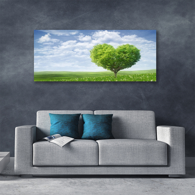 Quadro su tela Albero, cuore, natura