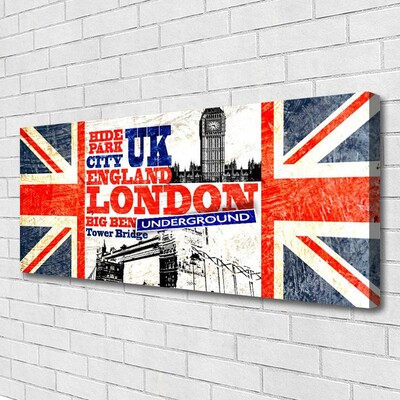 Quadro su tela Bandiera di Londra Art