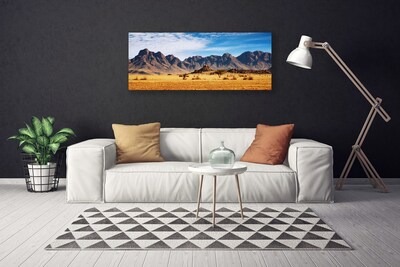 Quadro su tela Paesaggio delle montagne del deserto