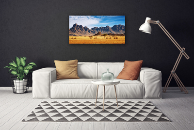 Quadro su tela Paesaggio delle montagne del deserto