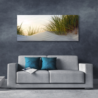 Quadro su tela Sabbia, erba, paesaggio