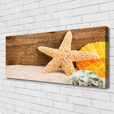 Quadro su tela Arte della stella marina di sabbia