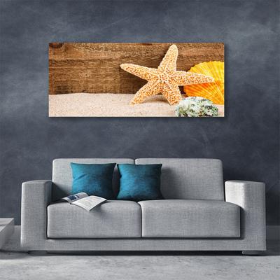 Quadro su tela Arte della stella marina di sabbia