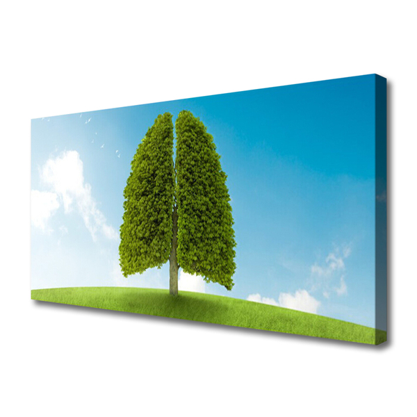 Quadro su tela Erba, albero, polmoni, natura