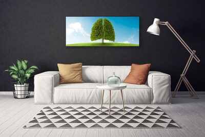 Quadro su tela Erba, albero, polmoni, natura