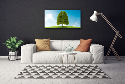 Quadro su tela Erba, albero, polmoni, natura