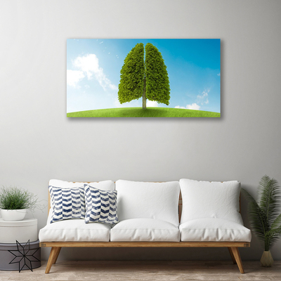 Quadro su tela Erba, albero, polmoni, natura