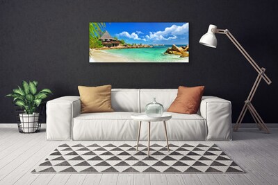 Quadro su tela Paesaggio del mare della spiaggia