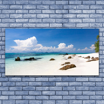 Quadro su tela Paesaggio del mare della spiaggia