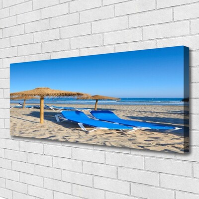 Quadro su tela Paesaggio del mare della spiaggia