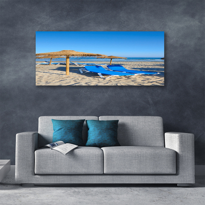 Quadro su tela Paesaggio del mare della spiaggia