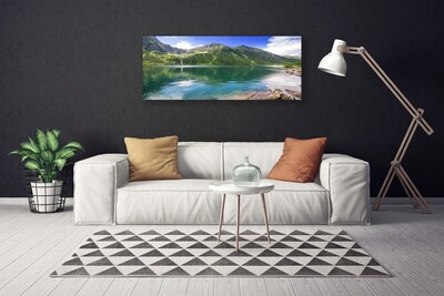 Quadro su tela Paesaggio del lago di montagna