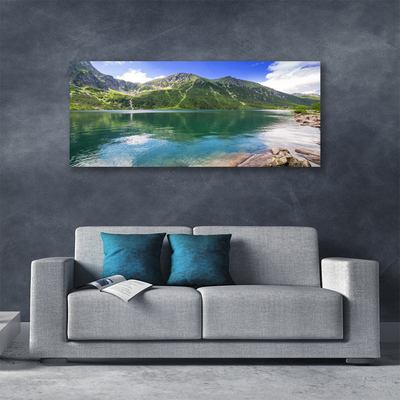 Quadro su tela Paesaggio del lago di montagna