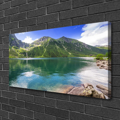 Quadro su tela Paesaggio del lago di montagna