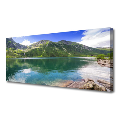 Quadro su tela Paesaggio del lago di montagna