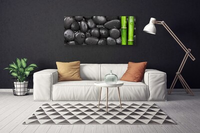 Quadro su tela Spa con stelo di bambù
