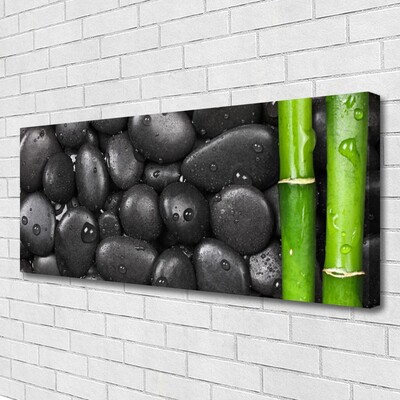 Quadro su tela Spa con stelo di bambù