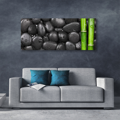 Quadro su tela Spa con stelo di bambù