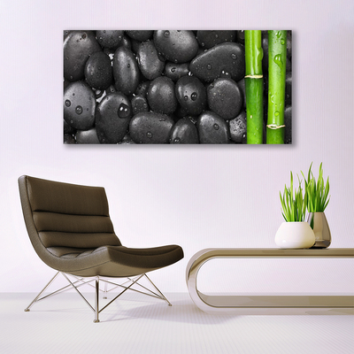 Quadro su tela Spa con stelo di bambù