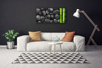 Quadro su tela Spa con stelo di bambù