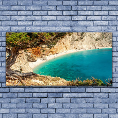 Stampa quadro su tela Baia. Mare. Rocce. Spiaggia