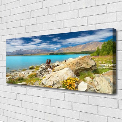 Foto quadro su tela Paesaggio di roccia marina