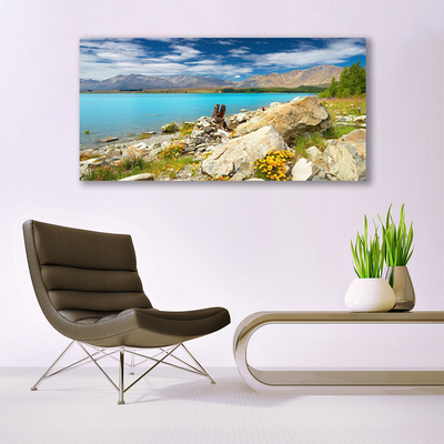 Foto quadro su tela Paesaggio di roccia marina