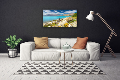 Foto quadro su tela Paesaggio di roccia marina