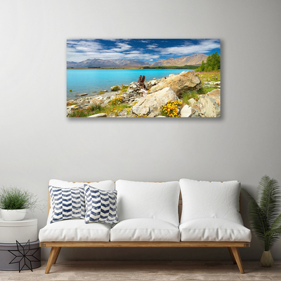 Foto quadro su tela Paesaggio di roccia marina