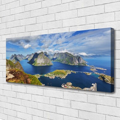 Quadro su tela Mare, paesaggio della baia