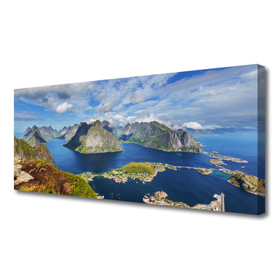 Quadro su tela Mare, paesaggio della baia