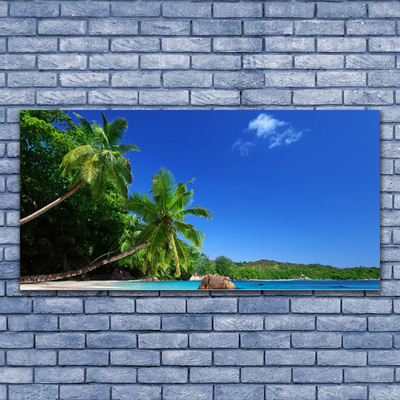 Quadro su tela Paesaggio della spiaggia delle palme