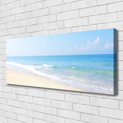 Quadro su tela Paesaggio del mare della spiaggia