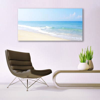 Quadro su tela Paesaggio del mare della spiaggia