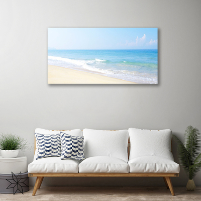 Quadro su tela Paesaggio del mare della spiaggia