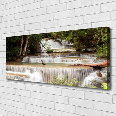 Quadro su tela Cascata della natura della foresta