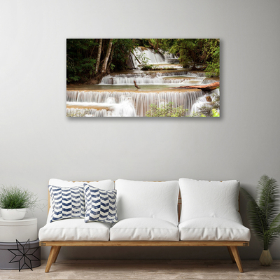 Quadro su tela Cascata della natura della foresta