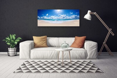 Quadro su tela Paesaggio del sole del mare della spiaggia