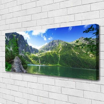 Quadro su tela Natura del lago di montagna