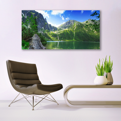 Quadro su tela Natura del lago di montagna