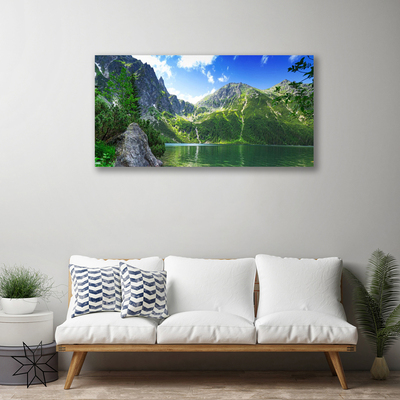 Quadro su tela Natura del lago di montagna