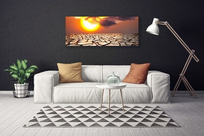 Quadro su tela Paesaggio del deserto del sole