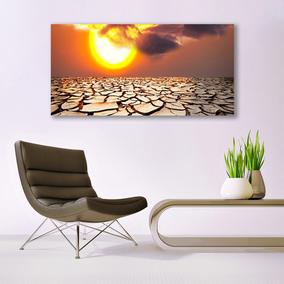 Quadro su tela Paesaggio del deserto del sole